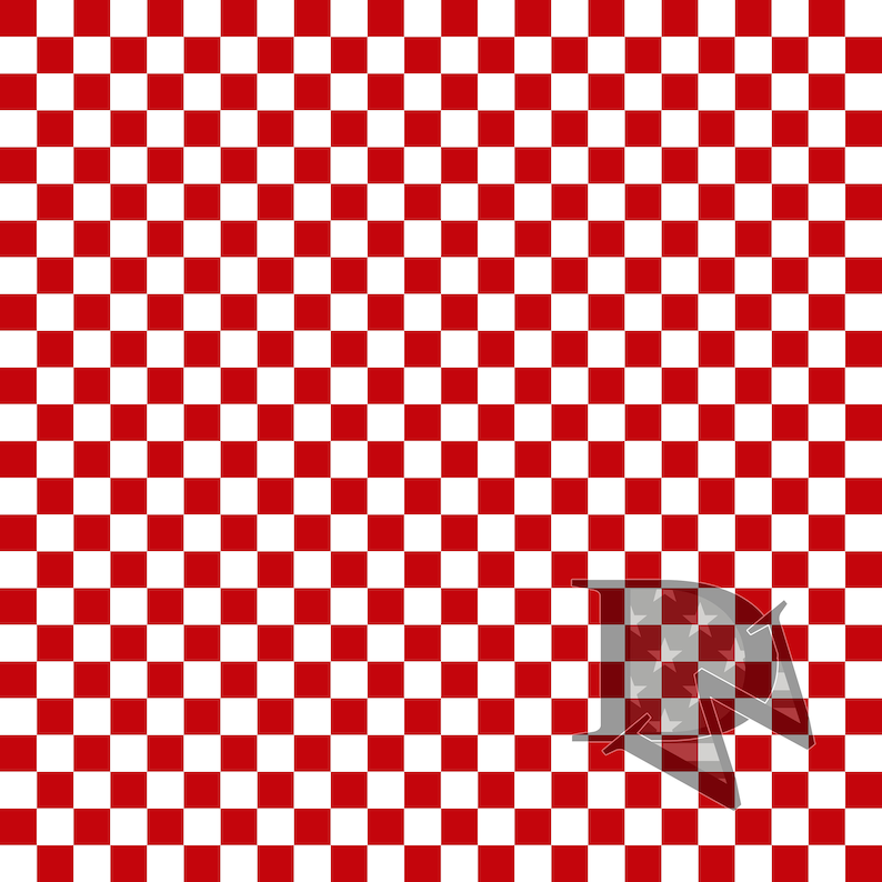 Red and White Checker Pattern Seamless File or Digital Paper JPG 12x12 image 3