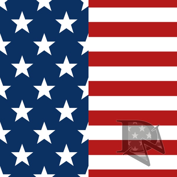 Stars and Stripes Patriotic Patterns 2 separate files Seamless files JPG