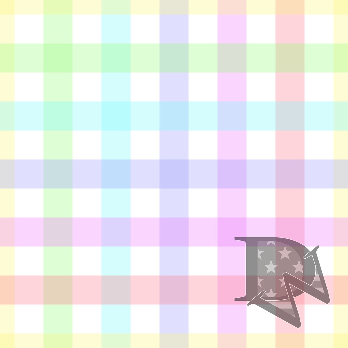 Rainbow Pastel Gingham Plaid Pattern Seamless File or Digital Paper JPG ...