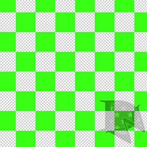 Puede incluir: Un fondo de cuadros verdes y blancos con una superposición transparente de una estrella con contorno verde.
