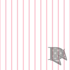 May include: A white background with pink vertical stripes. A gray letter D with a star pattern is in the lower right corner.