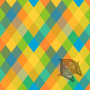 Multi-Color Diamond Argyle patroon naadloos bestand of digitaal papier 12 x 12 JPG