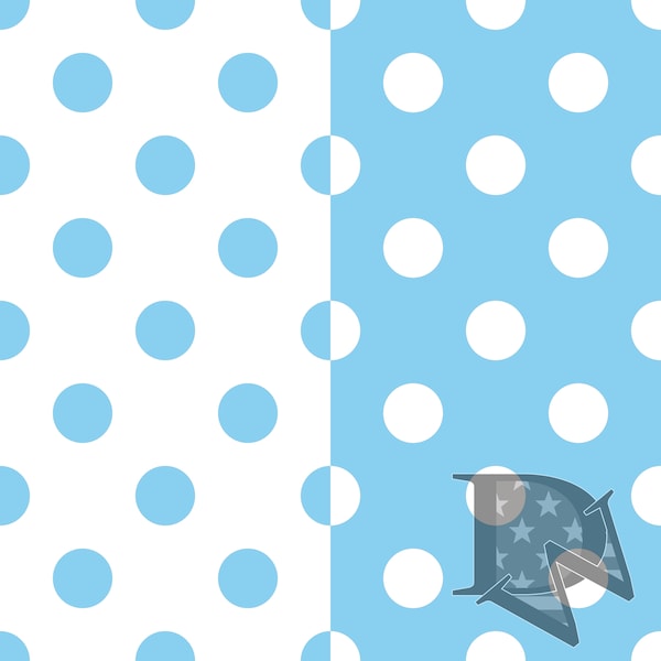 Baby Blue Polka Dots Etsy