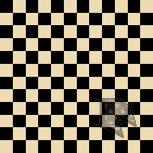 Black and Tan Checker Pattern Seamless File or Digital Paper JPG 12x12