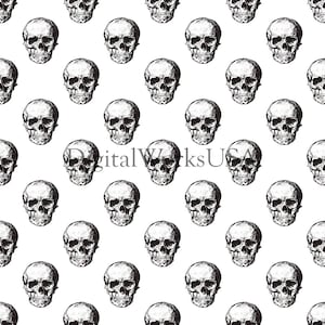 Skull Pattern Seamless File JPG