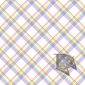 Rainbow Stripes X Plaid Pattern Seamless File or Digital Paper JPG 12x12