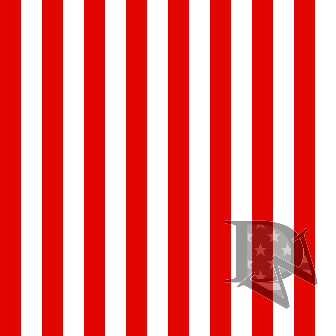 Red and White Stripe Pattern Seamless File or Digital Paper JPG 12x12