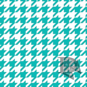 Robin Blue and White Houndstooth Pattern Seamless File or Digital Paper JPG 12x12