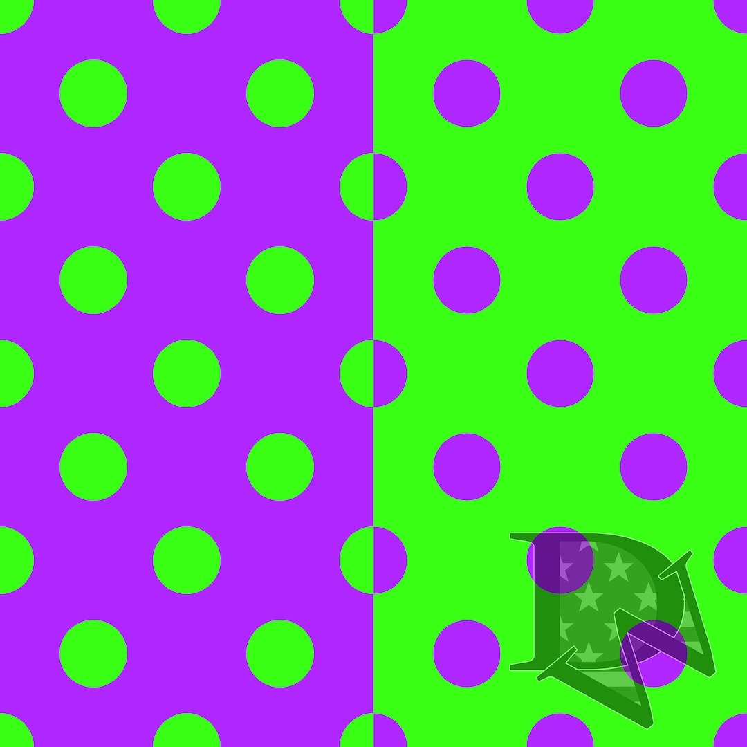 Purple and Green Large Polka Dots Pattern Seamless File or Digital ...