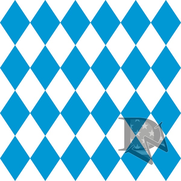 Bavarian Blue and White Diamond Argyle Pattern Seamless File or Digital Paper 12x12 JPG