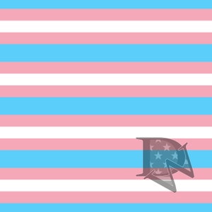 Blue Pink and White Horizontal Stripe Pattern Seamless File or Digital Paper JPG 12x12