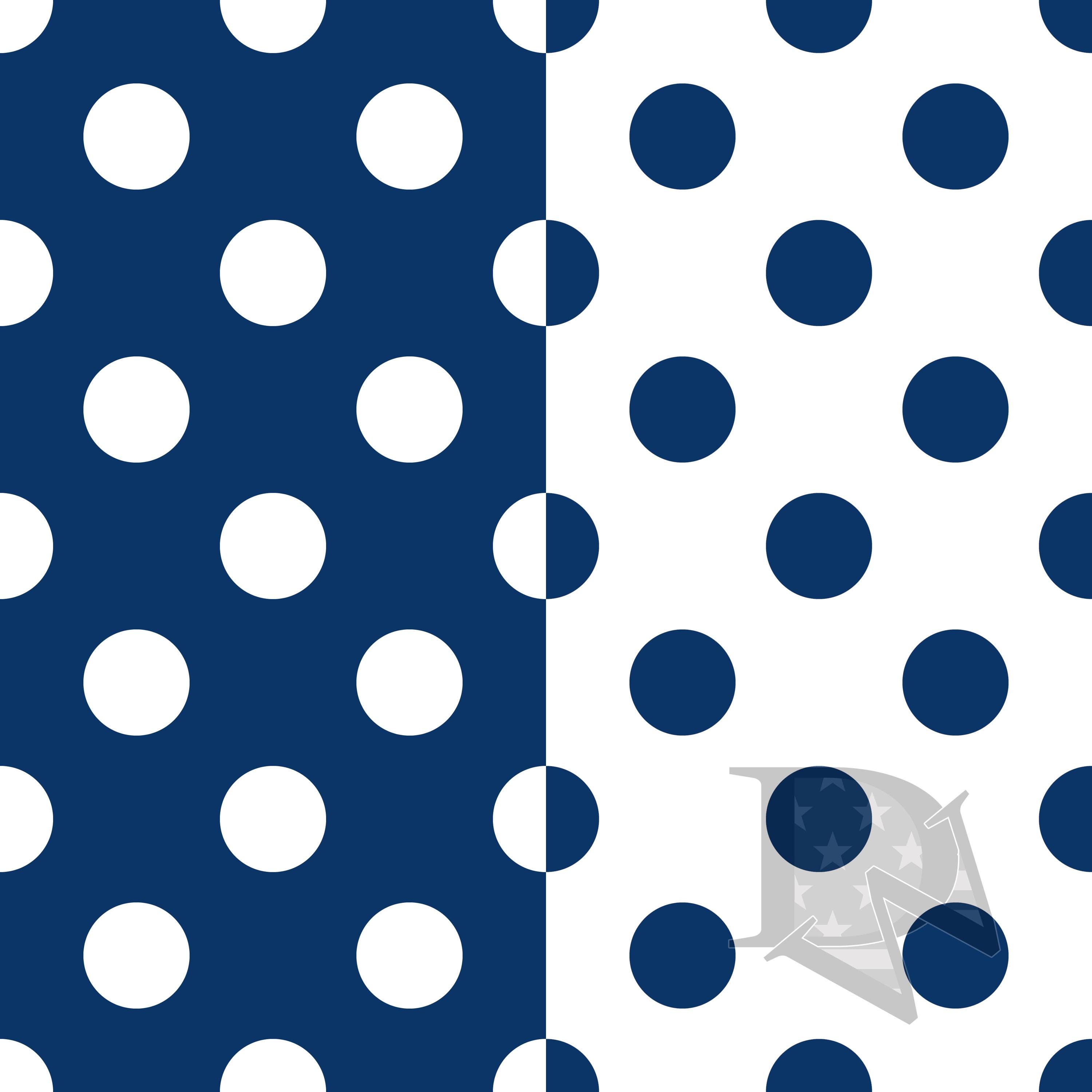 Navy Blue and White Large Polka Dots Pattern Seamless File or