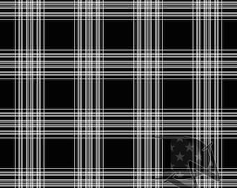 Black and White Plaid Pattern Seamless File or Digital Paper 12x12 JPG