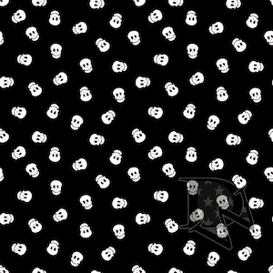 Skulls Pattern Seamless File or Digital Paper 12x12 JPG (5 colorways)