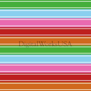 Horror Rainbow Stripes Pattern Seamless File or Digital Paper JPG 12x12