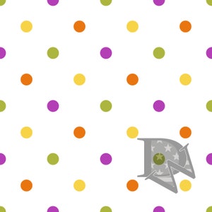 Multicolor Polka Dot Pattern Seamless File or Digital Paper JPG 12x12