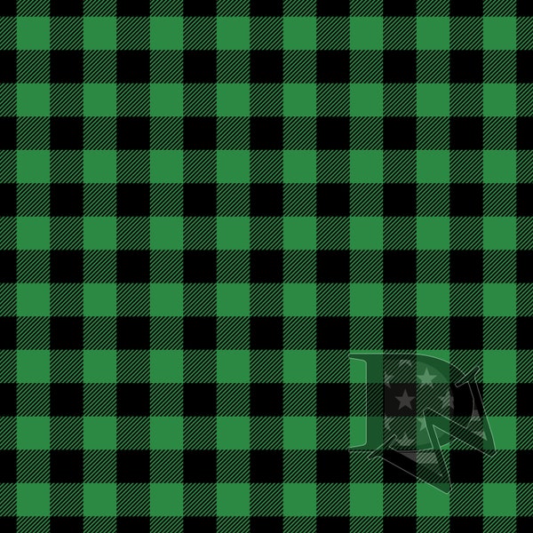 Green and Black Buffalo Plaid Seamless File or Digital Paper 12x12 JPG PNG 300dpi