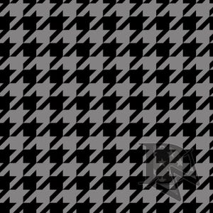 Black and Gray Houndstooth Pattern Seamless File or Digital Paper JPG 12x12