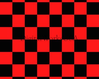 Black and White Checker Pattern Seamless File JPG | Etsy
