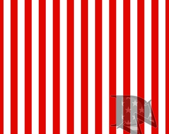Red And White Stripe Pattern Seamless File or Digital Paper JPG 12x12 (horizontal and vertical)