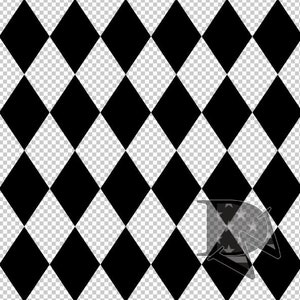 Black Argyle Pattern with Transparent Background Seamless File or Digital Paper 12x12 PNG