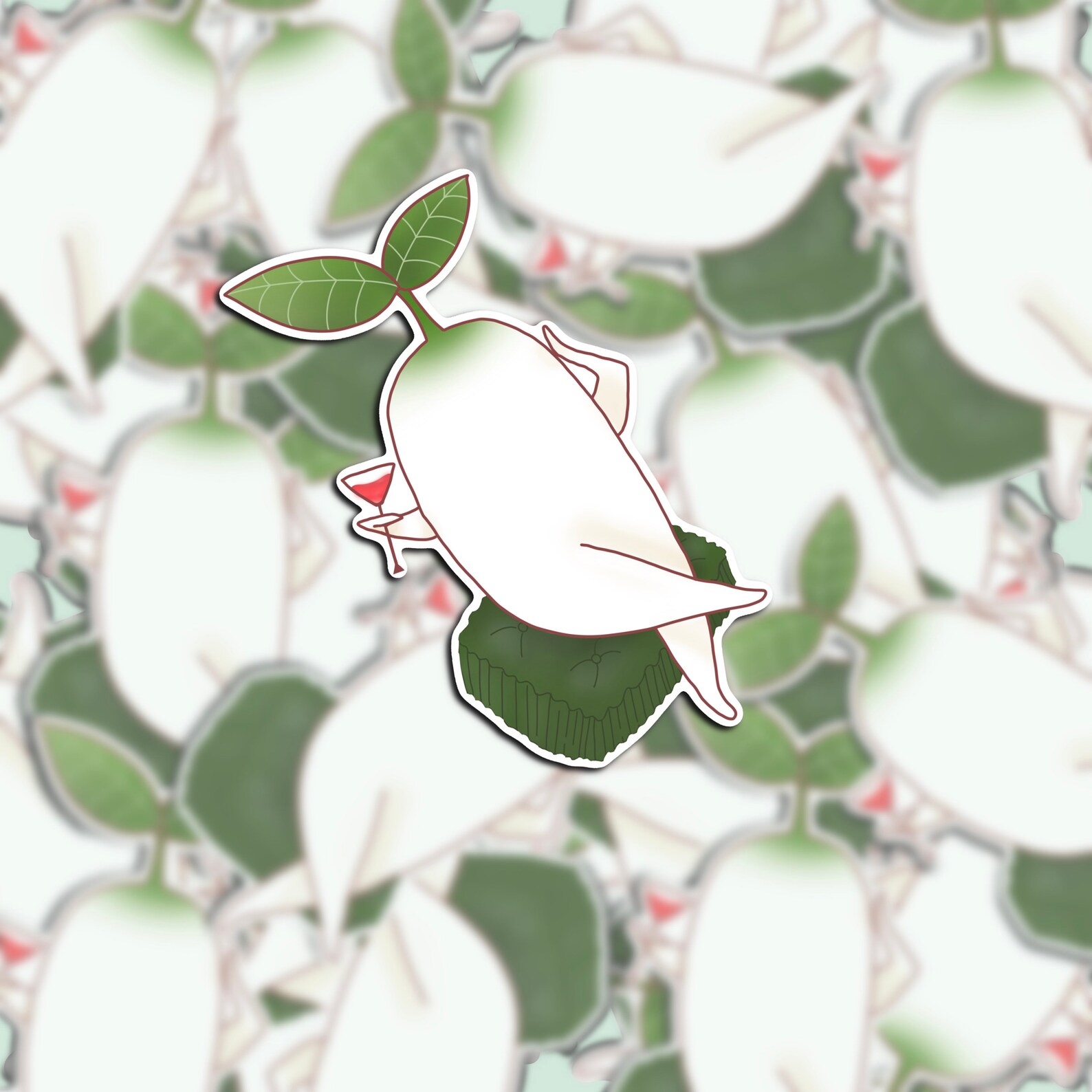 Japanese Daikon Radish and friend Meme Funny Cute Matte Etsy