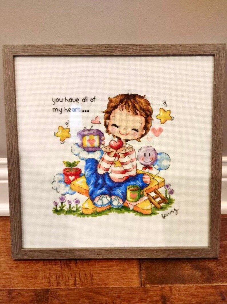 Handmade Cute Couple Cross Stitch Set Or Individual Sale Art Collectibles Fiber Arts Stokfella Com