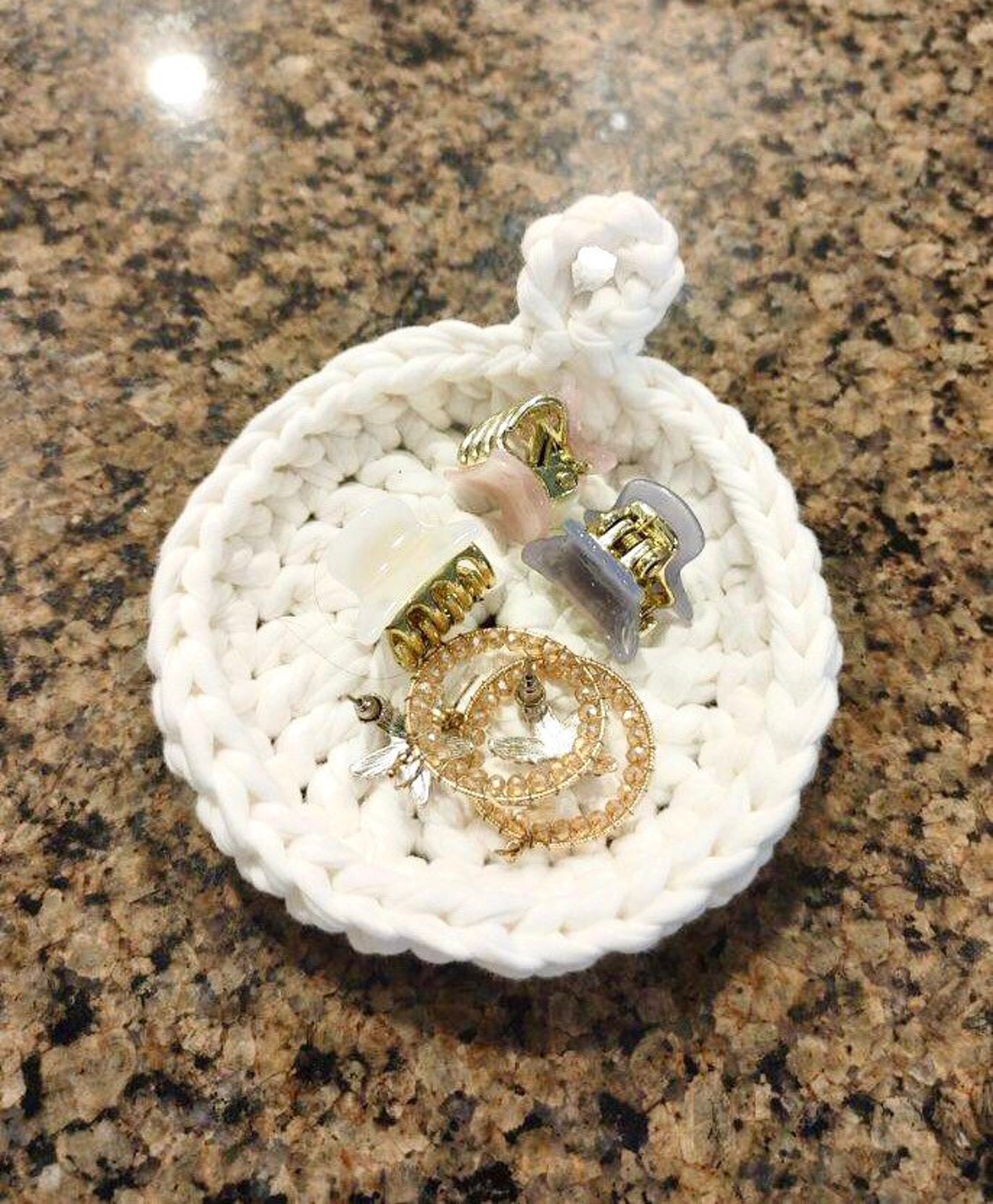 Handmade Crochet Coasters/accessory Holder Etsy UK