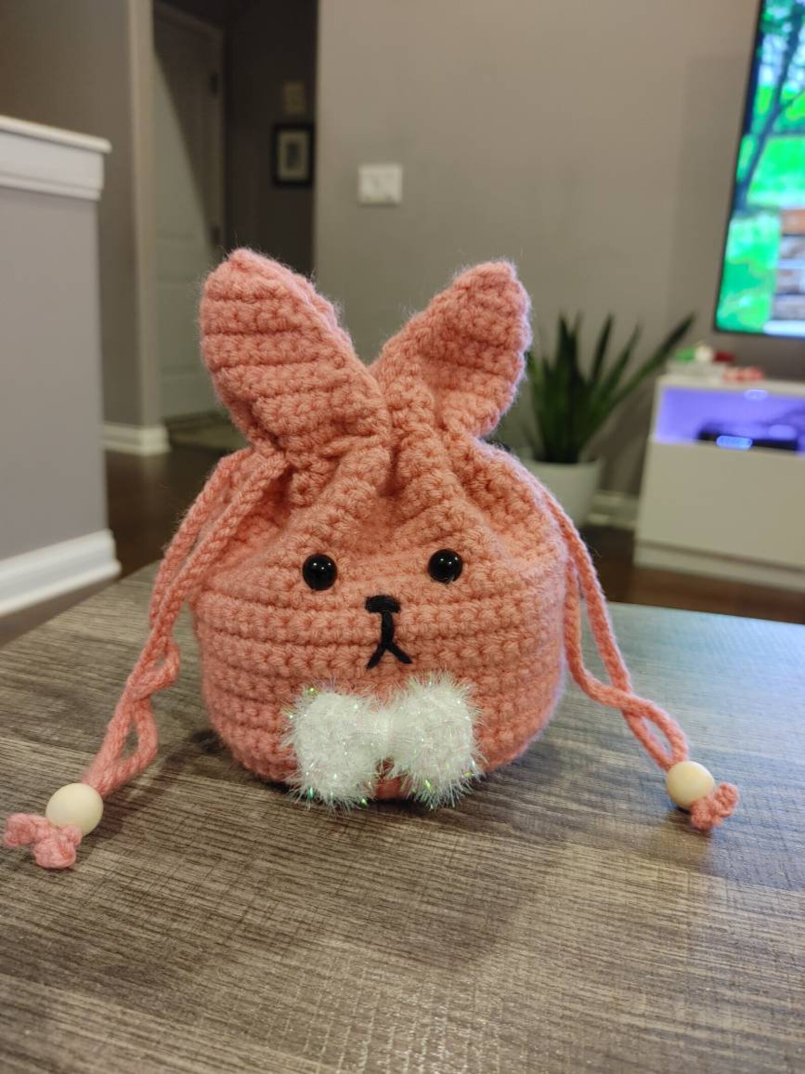 Crochet bunny pouch Etsy