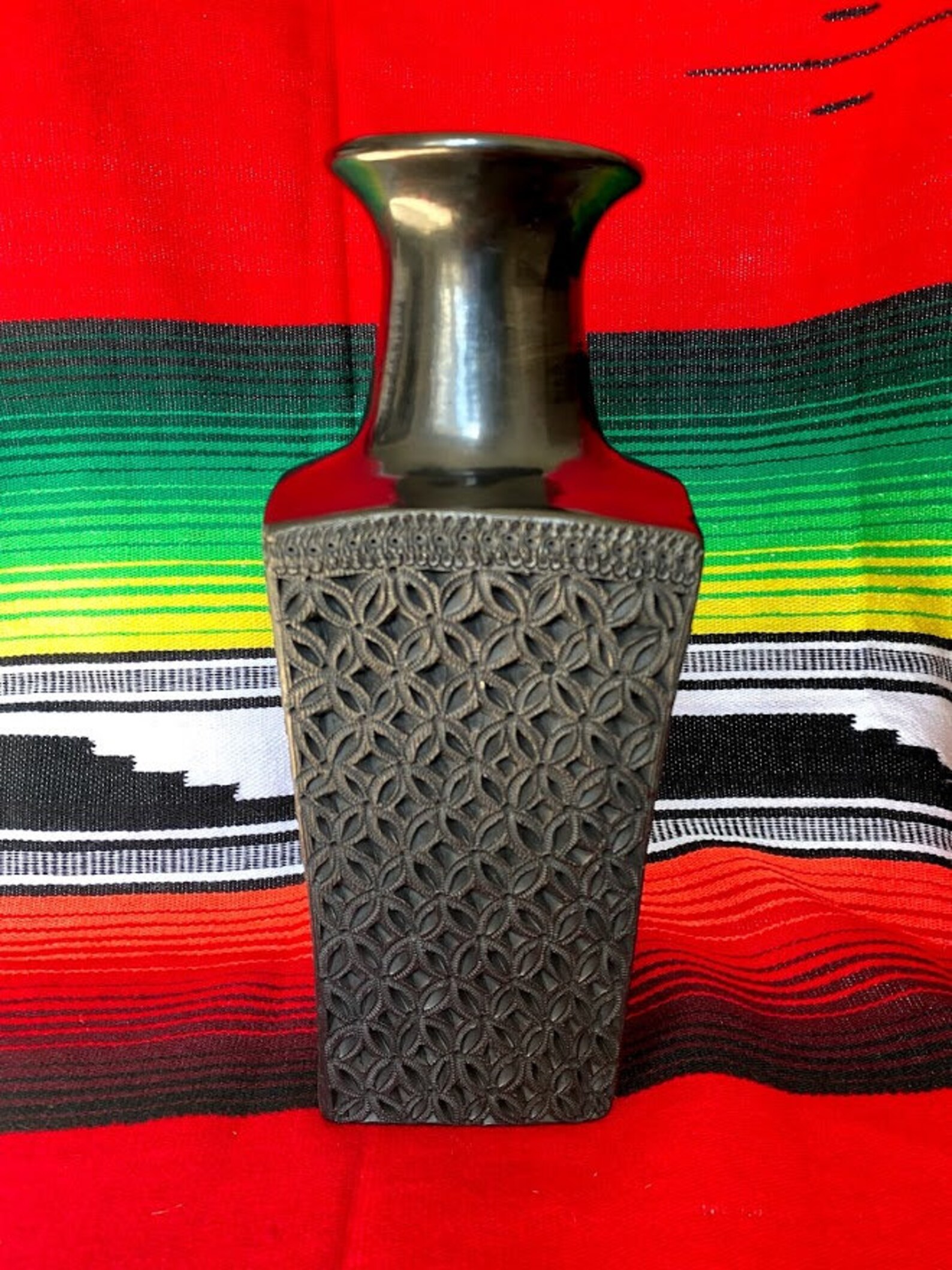 Black Pottery Vase from Oaxaca Etsy