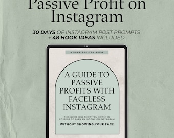 Instasecrets 30-Day DFY Guide for Faceless Posts Done For You Digital Marketing Resell Rights PLR Passive Profit on Socials
