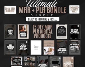 Faceless Content Bank With MRR Faceless Digital Marketer MRR Guide PLR Faceless Starter Kit Done For You Master Resell Rights Education