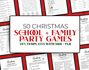 Christmas Party Games Master Resell Rights MRR Pack Christmas Office Games PLR School Christmas Games