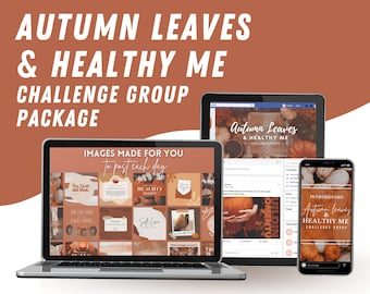 November Challenge Group / Challenge Group Package / Autumn Leaves & Healthy Me Challenge Group / Fitness Group