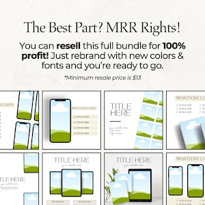 MRR Digital Product Mockup Templates 50+ Etsy Listing PLR Digital ...