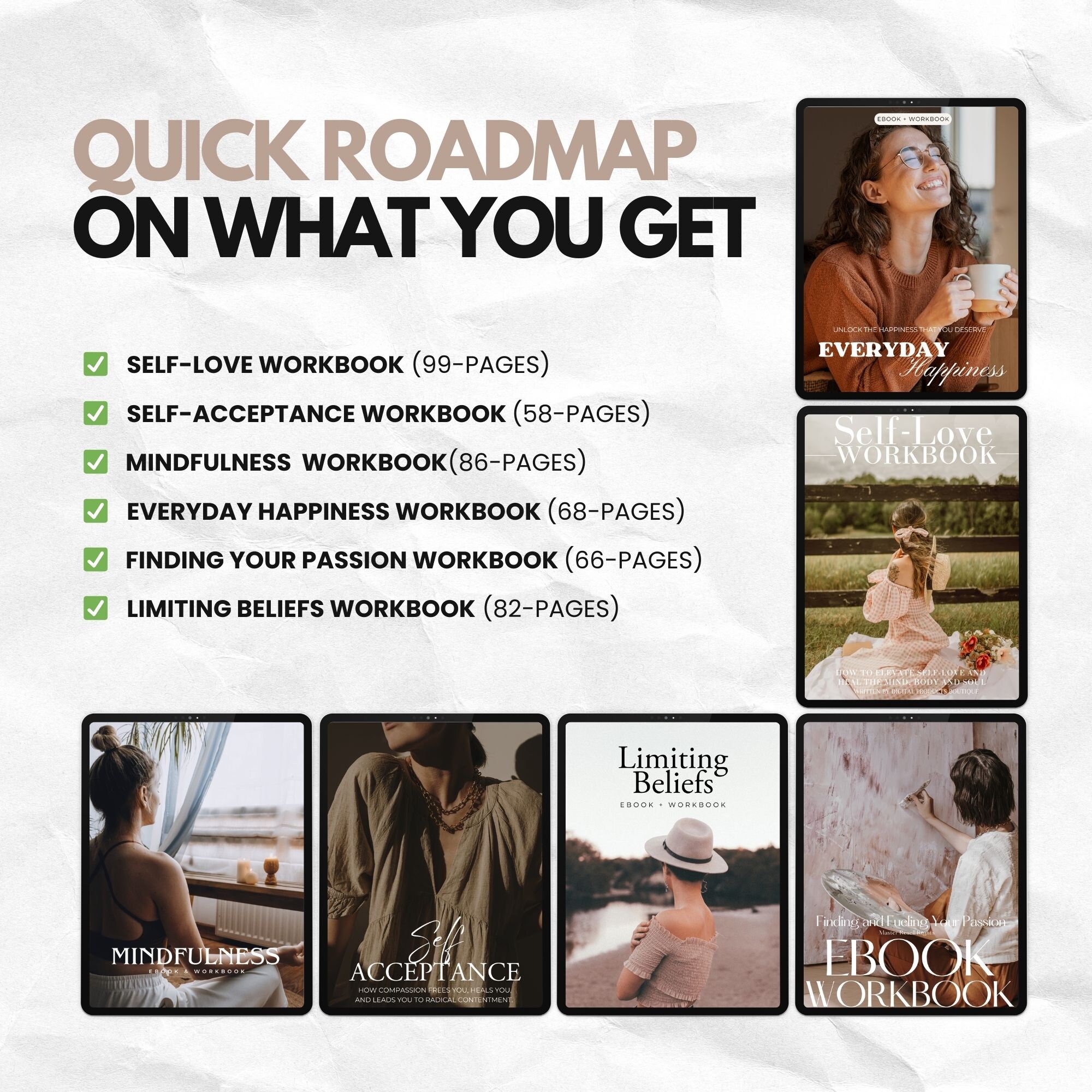 Mindset & Wellness Bundle Workbooks, Master Resell Rights, Wellbeing ...