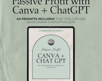 Passive Profit with Canva + ChatGPT Done For You DFY Ebook PLR Resell Rights Digital Product Guide