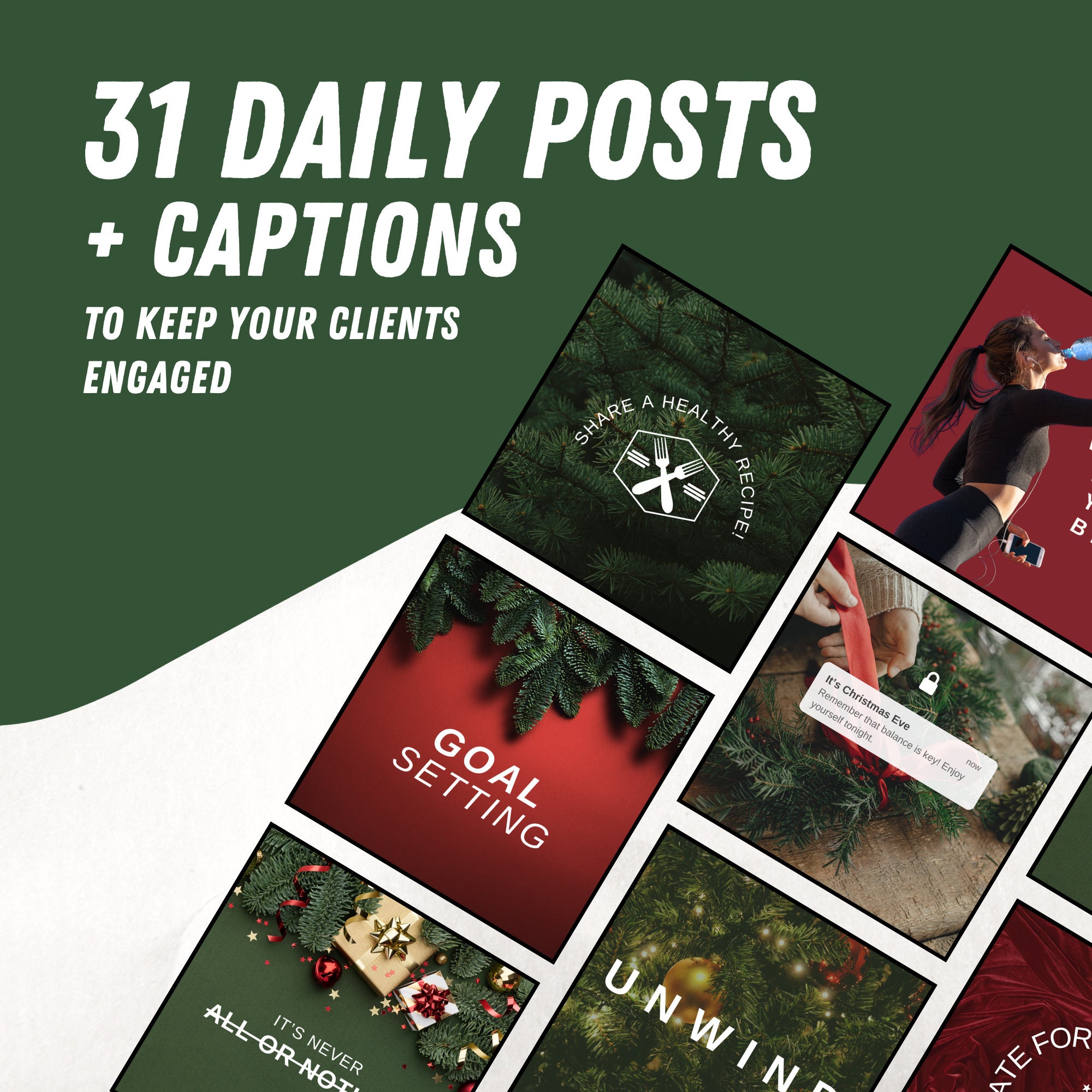 December Daily Posts / December Health / Holiday Challenge Group ...