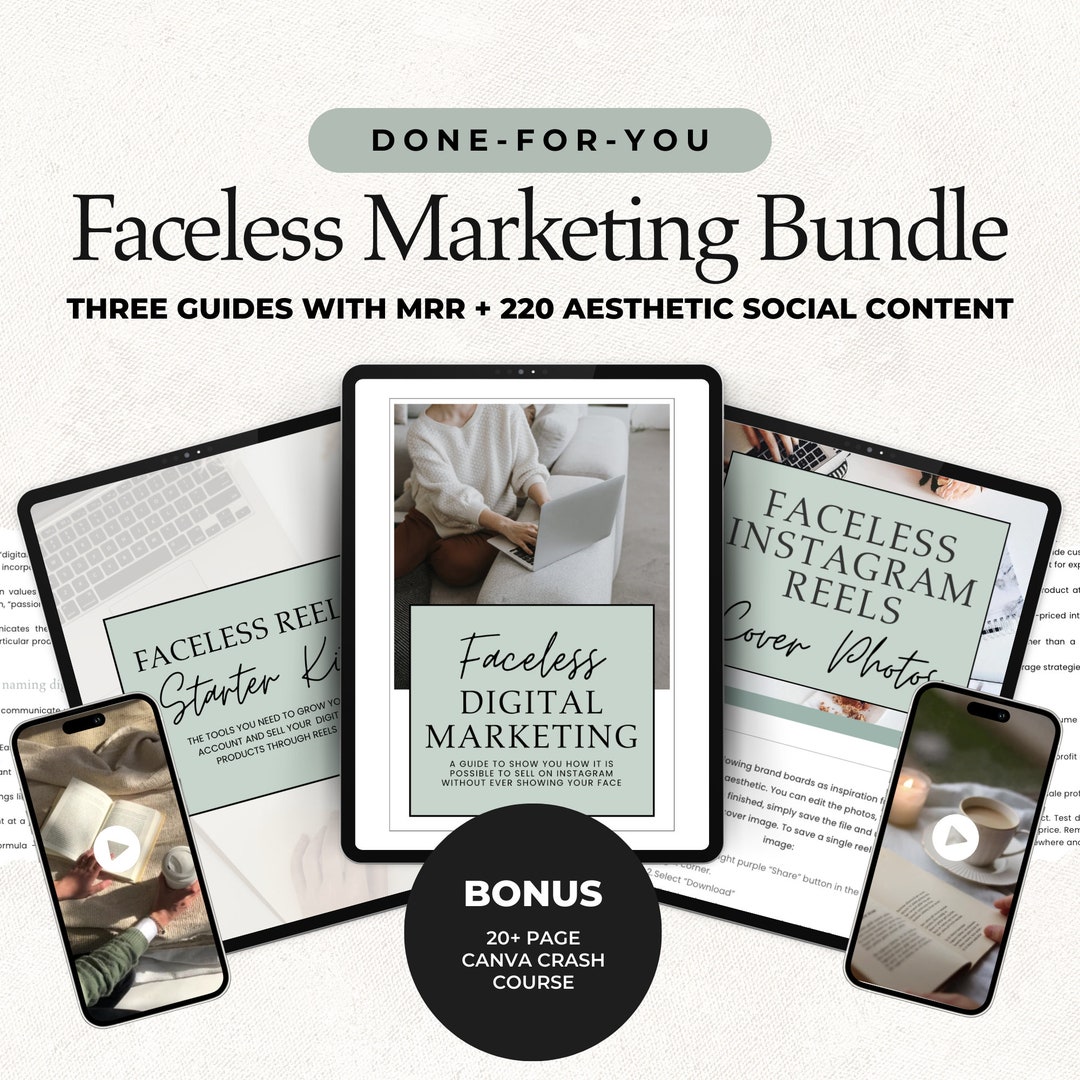 Ultimate Faceless Digital Marketing Bundle Master Resell Rights (MRR ...