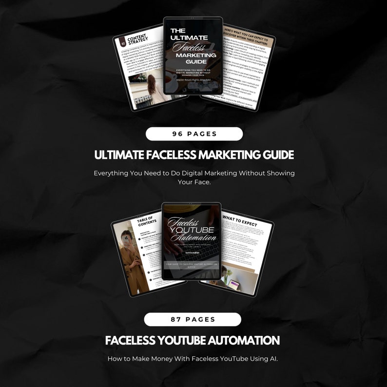 Ultimate Faceless Marketing Bundle With MRR Faceless Digital Marketer ...