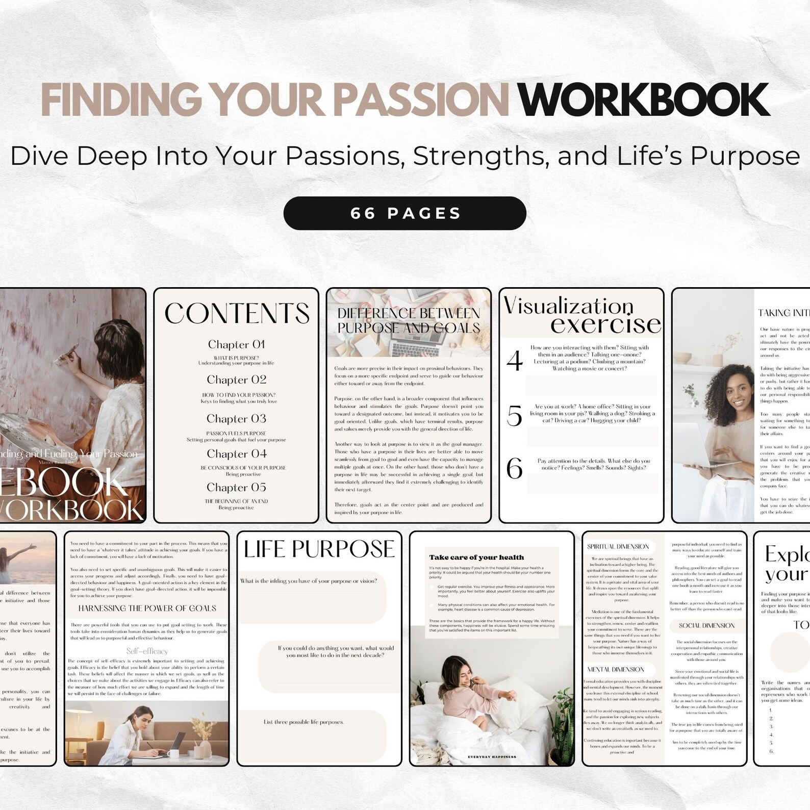 Mindset & Wellness Bundle Workbooks, Master Resell Rights, Wellbeing ...