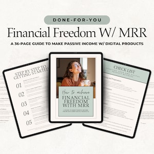 Finanielle Freiheit mit Master Resell Right (MRR)Passives Einkommen Geld verdienen mit digitalen PLR-Produkten für Sie