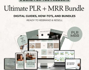 Ultimate PLR MRR Bundle Ideal for Passive Income, Featuring Private Label Rights & Master Resell Rights DFY