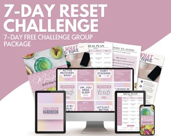 7-Day Reset Challenge Group / Accountability Group Posting Guide / Fitness Guide / Summer Fitness Group / Meal Plan / Fitness & Health Plans