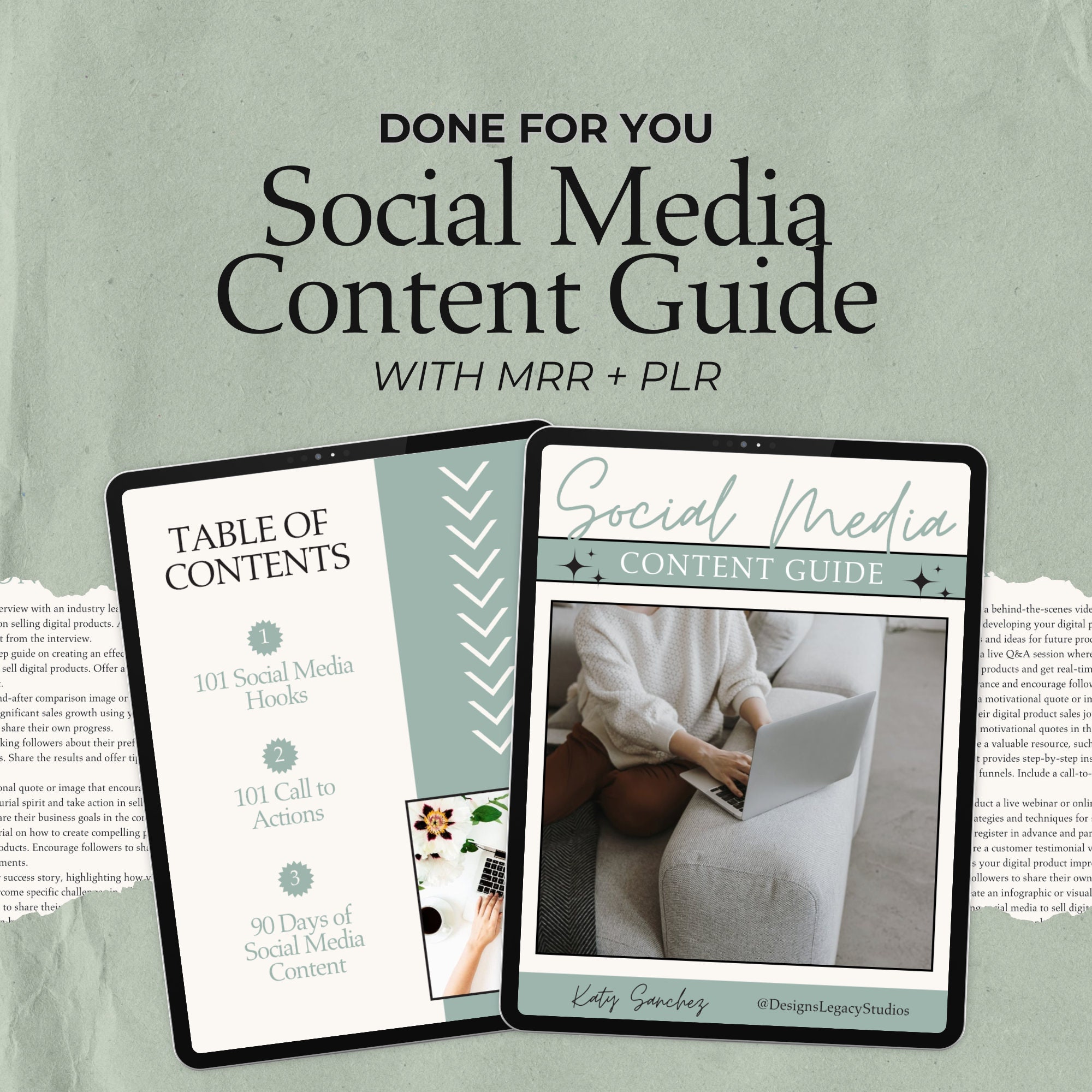 Social Media Content Guide With Master Resell Rights (MRR) Private ...