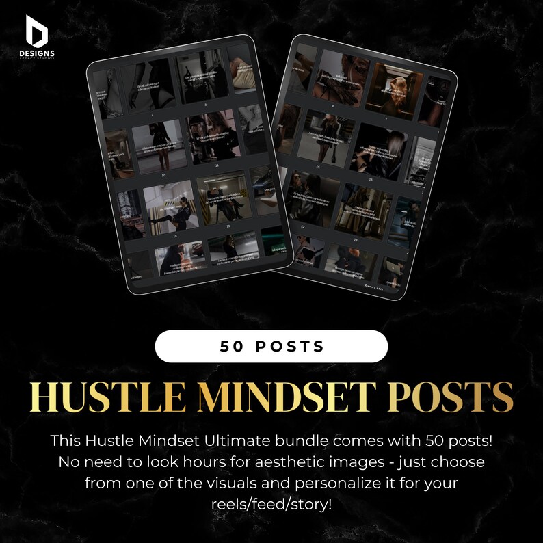 Hustling CEO Mindset Posts Reels Bundle with MRR, Bundle PLR Luxury Reels, Luxury Rich Women Reels for Instagram image 5