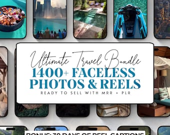 Luxury Travel Reel with MRR, Travel Videos Reels travel reels videos, MRR beach reels, Travel Reels, PLR mrr