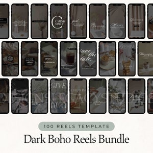 100 Dark Boho Aesthetic Reels + DFY Hooks Story Master Resell Rights