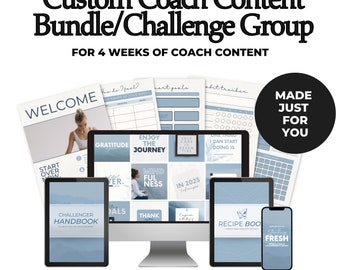 Custom Coach Content Challenge Group Made For You Custom Health Coach Content Bundle Personalized Bundle