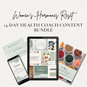 14-Day Women's Hormone Reset / for Health Coaches / Client Challenge Group / Nutrition Group / Healthy Meal Plan / Women's Hormones